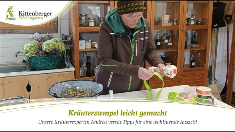 Pflegeanleitungen f&uuml;r Kr&auml;uterstempel